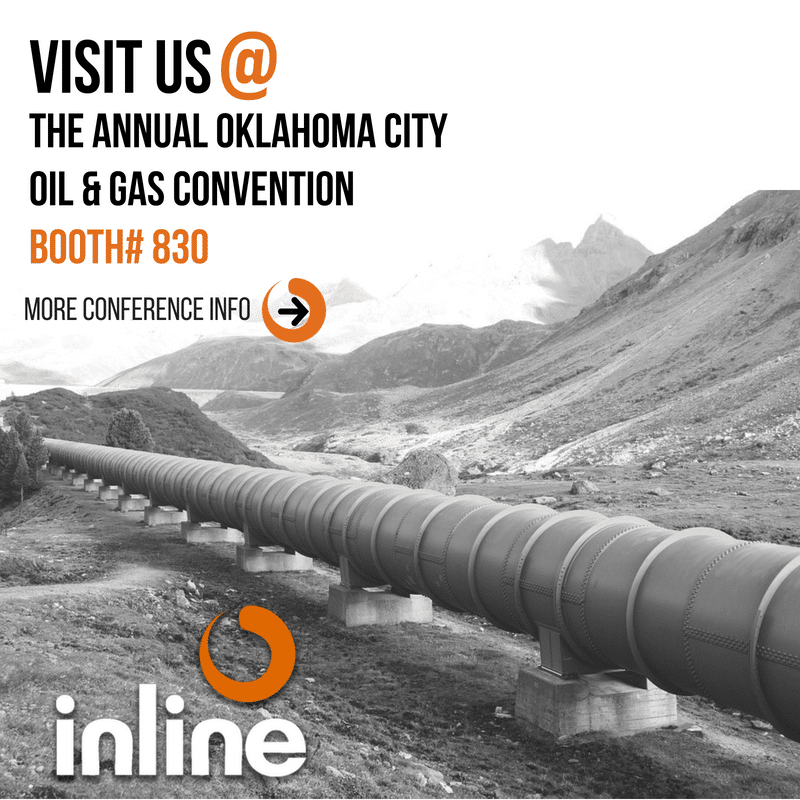 Inline Services Exhibits at the OKC Oil and Gas Convention. Booth #830
